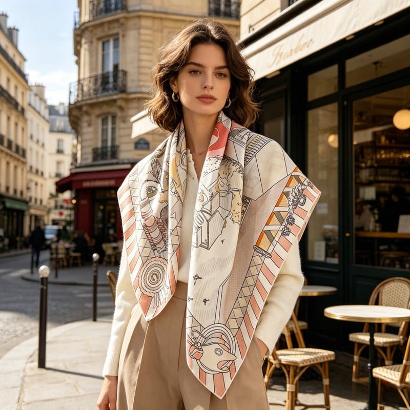 MaraSilk Pure Mulberry Silk Scarf - Square Twill MS287