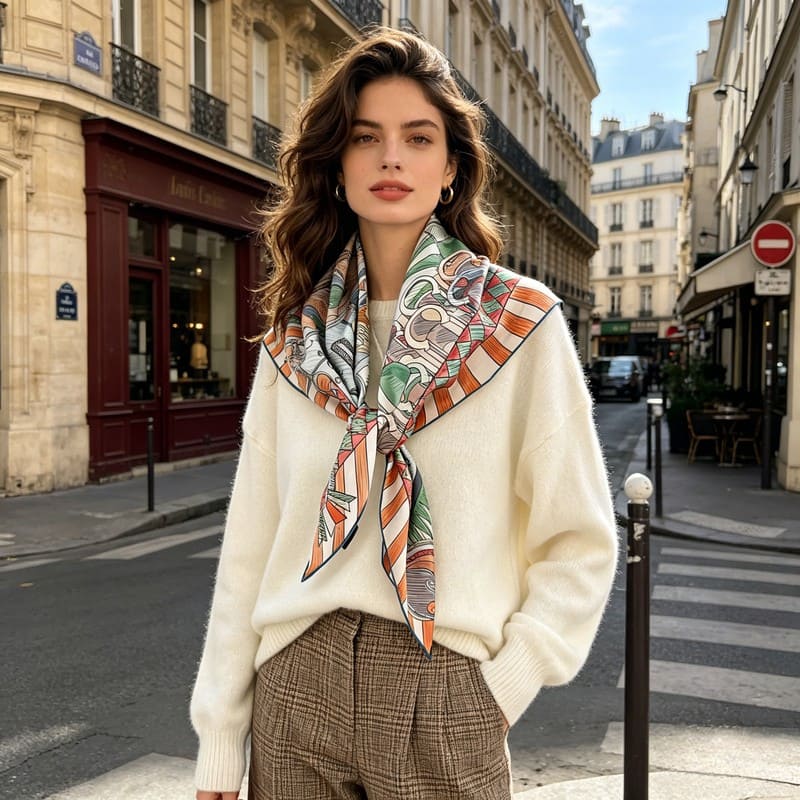 MaraSilk Pure Mulberry Silk Scarf - Square Twill MS287
