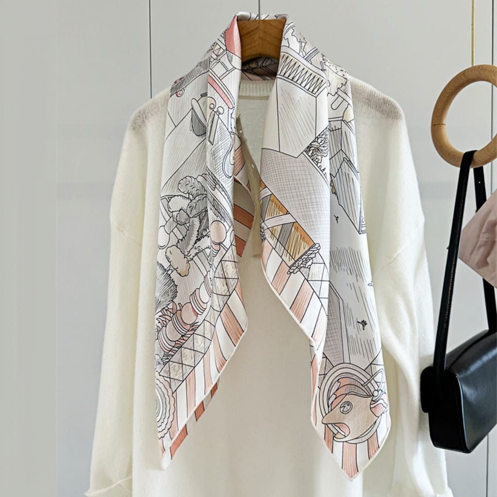 MaraSilk Pure Mulberry Silk Scarf - Square Twill MS287