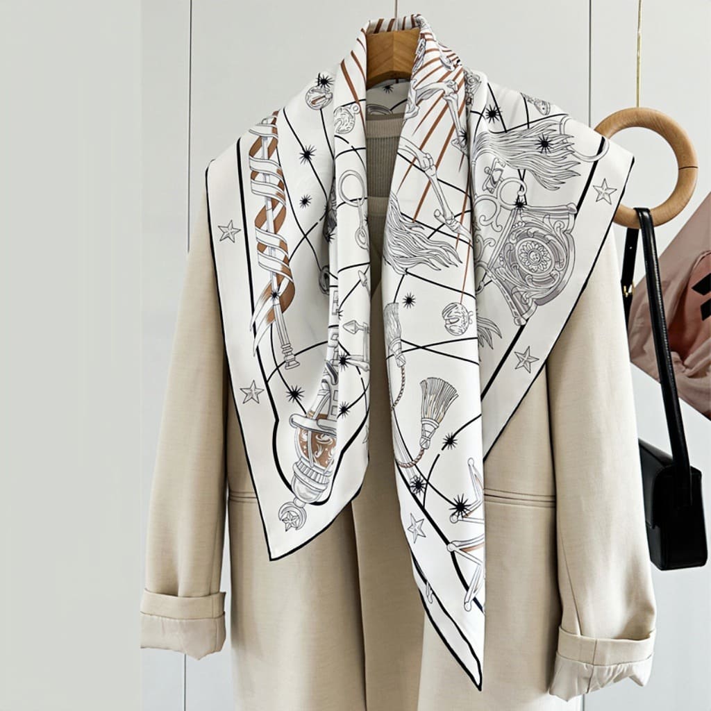 MaraSilk Pure Mulberry Silk Scarf - Square Twill MS288