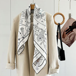 MaraSilk Pure Mulberry Silk Scarf - Square Twill MS288