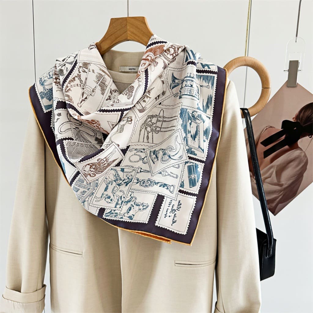 MaraSilk Pure Mulberry Silk Scarf - Square Twill MS291