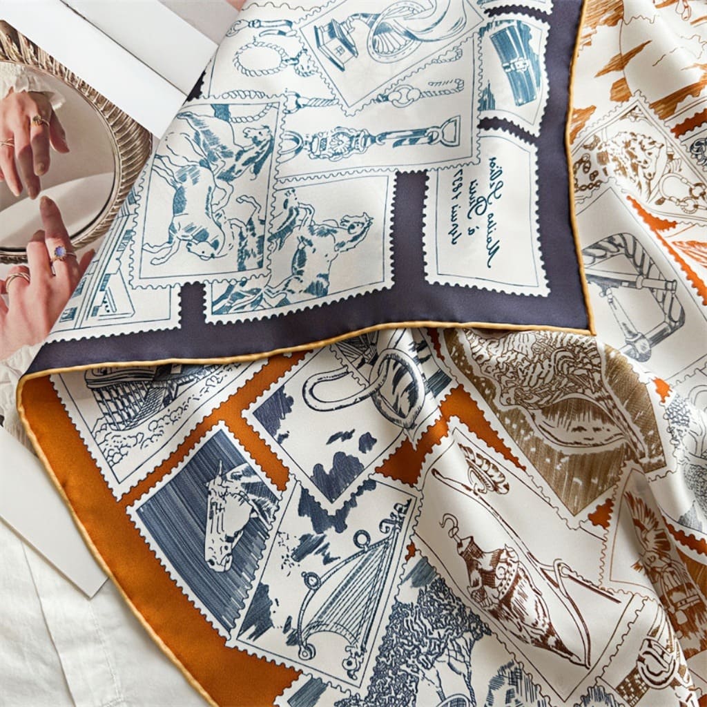 MaraSilk Pure Mulberry Silk Scarf - Square Twill MS291