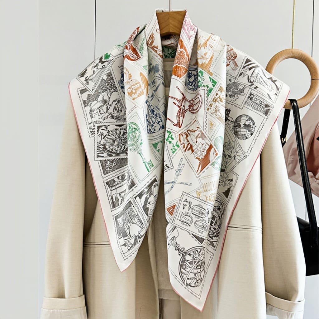 MaraSilk Pure Mulberry Silk Scarf - Square Twill MS291