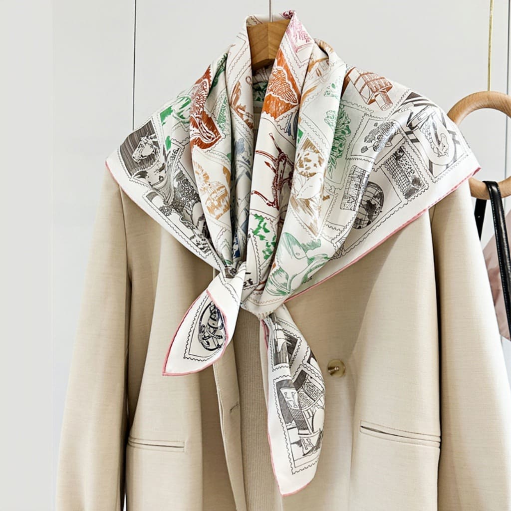 MaraSilk Pure Mulberry Silk Scarf - Square Twill MS291