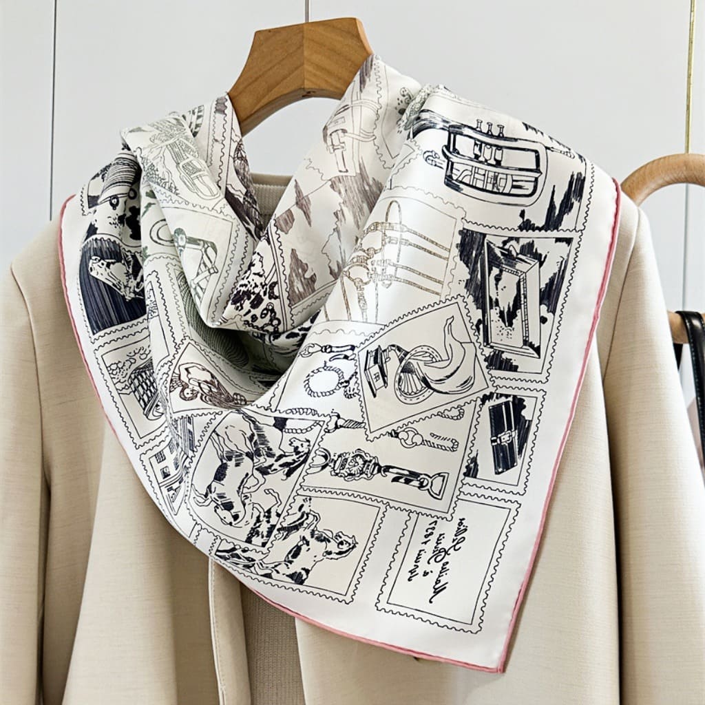 MaraSilk Pure Mulberry Silk Scarf - Square Twill MS291