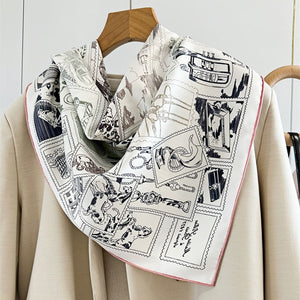 MaraSilk Pure Mulberry Silk Scarf - Square Twill MS291