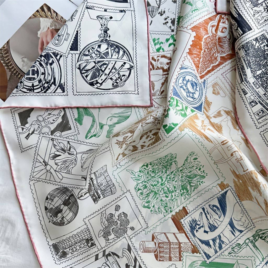 MaraSilk Pure Mulberry Silk Scarf - Square Twill MS291