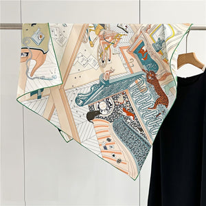 MaraSilk Pure Mulberry Silk Scarf - Square Twill MS292