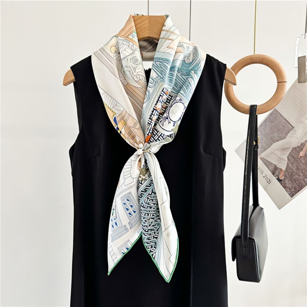 MaraSilk Pure Mulberry Silk Scarf - Square Twill MS292 34" x 34" MS29201