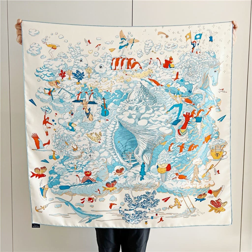 MaraSilk Pure Mulberry Silk Scarf - Square Twill MS295 34" x 34" MS29501