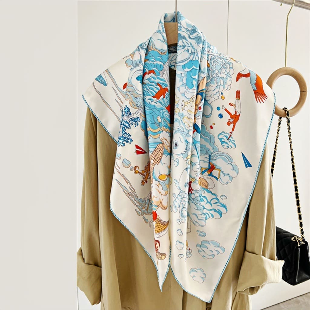 MaraSilk Pure Mulberry Silk Scarf - Square Twill MS295