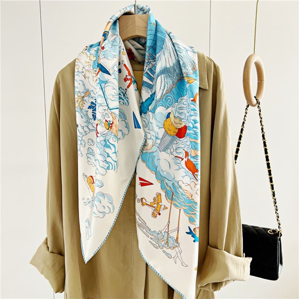 MaraSilk Pure Mulberry Silk Scarf - Square Twill MS295