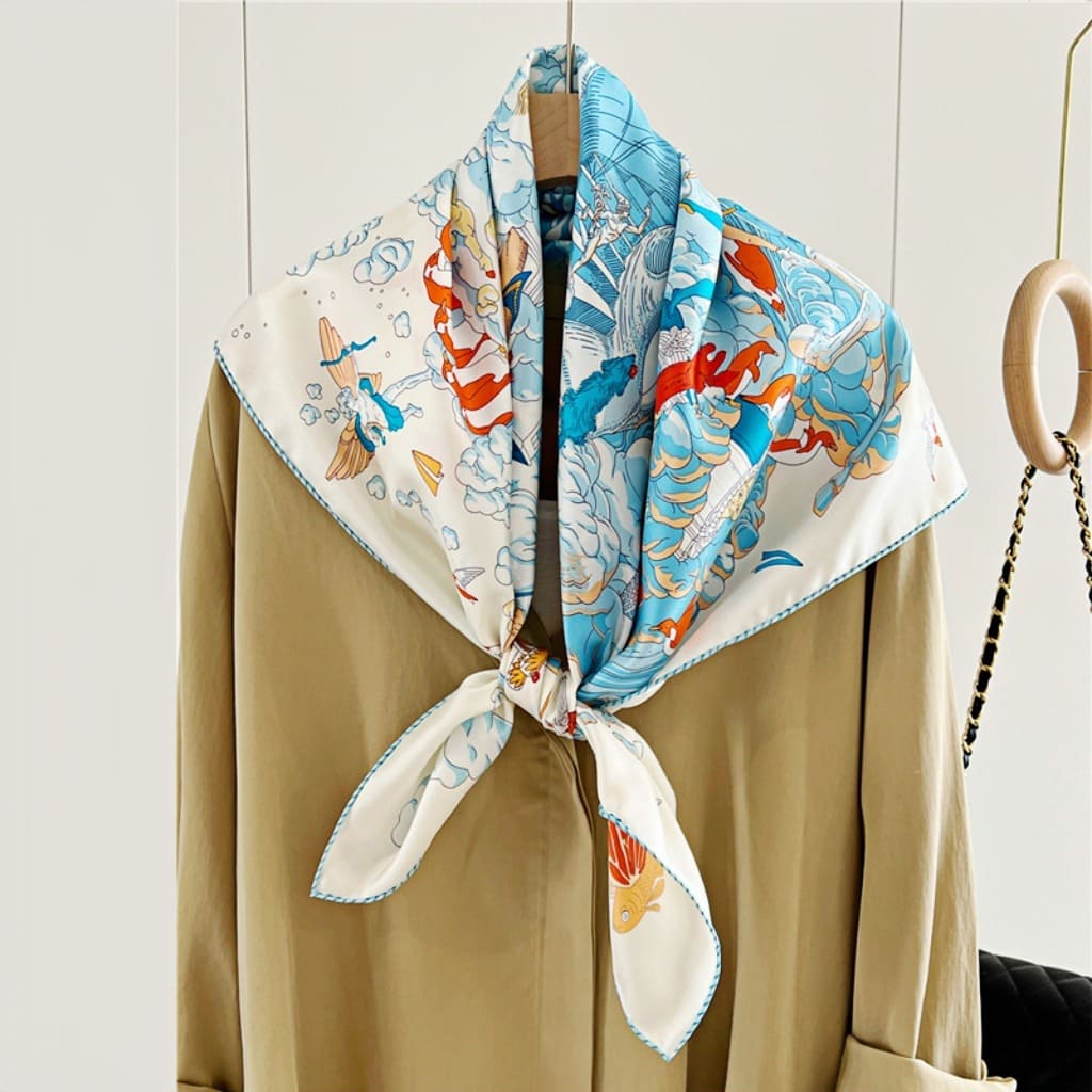 MaraSilk Pure Mulberry Silk Scarf - Square Twill MS295