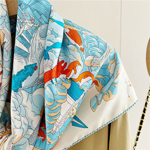 MaraSilk Pure Mulberry Silk Scarf - Square Twill MS295