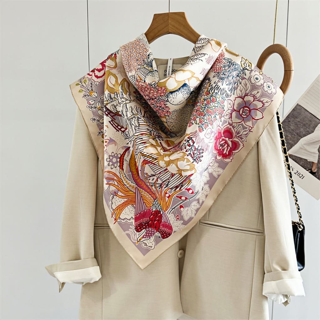 MaraSilk Pure Mulberry Silk Scarf - Square Twill MS296