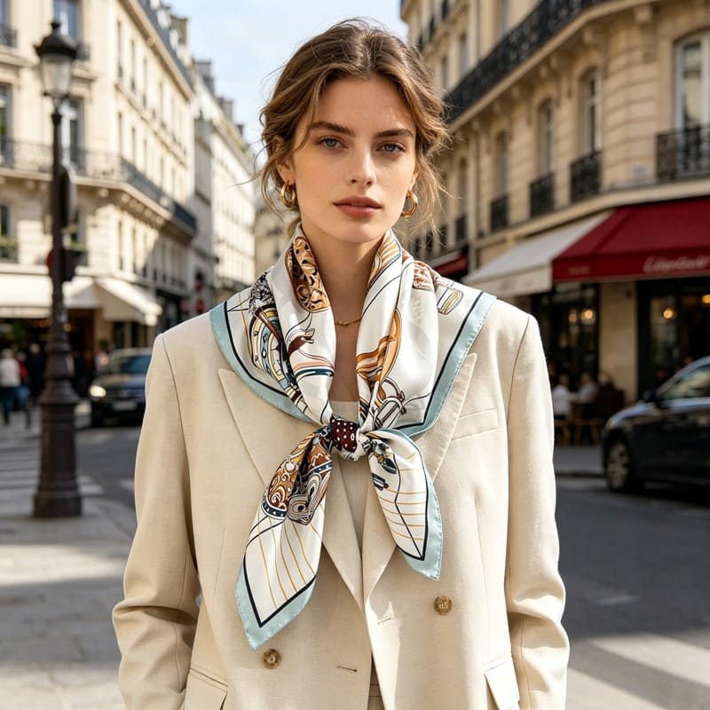 MaraSilk Pure Mulberry Silk Scarf - Square Twill MS296