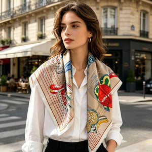 MaraSilk Pure Mulberry Silk Scarf - Square Twill MS296