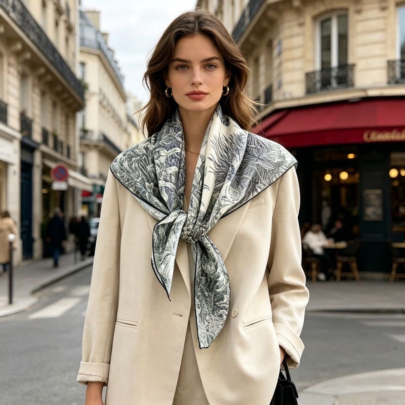 MaraSilk Pure Mulberry Silk Scarf - Square Twill MS296