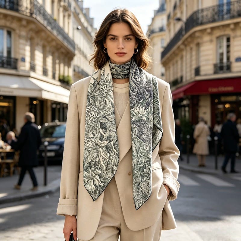MaraSilk Pure Mulberry Silk Scarf - Square Twill MS296
