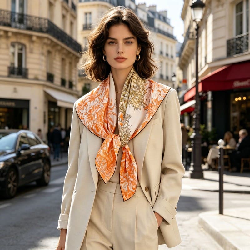 MaraSilk Pure Mulberry Silk Scarf - Square Twill MS296