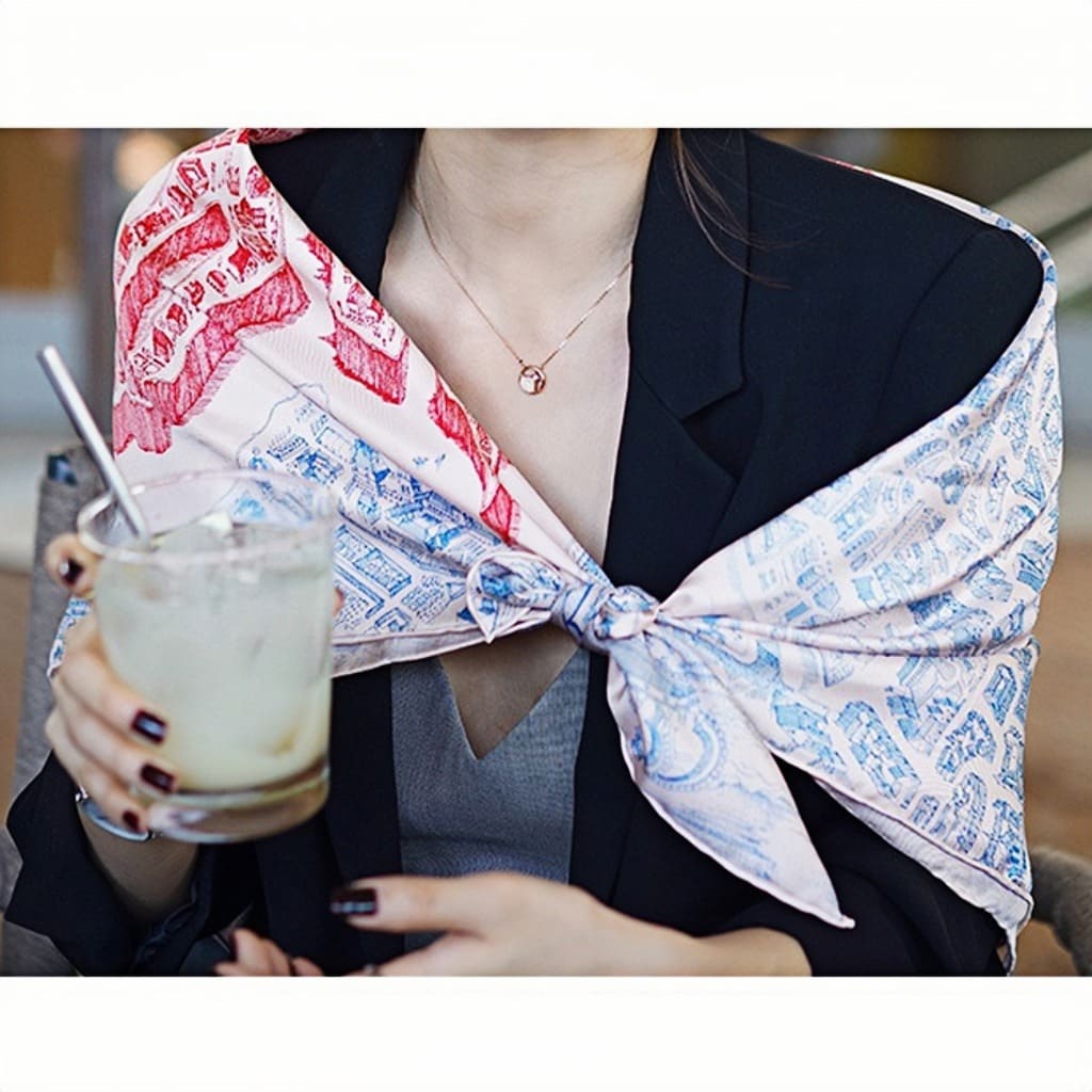 MaraSilk Pure Mulberry Silk Scarf - Square Twill MS299