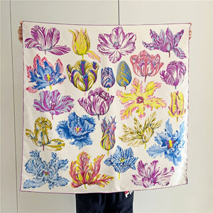 MaraSilk Pure Mulberry Silk Scarf - Square Twill MS300 34" x 34" MS30002