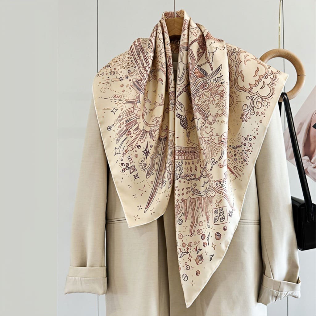 MaraSilk Pure Mulberry Silk Scarf - Square Twill MS302