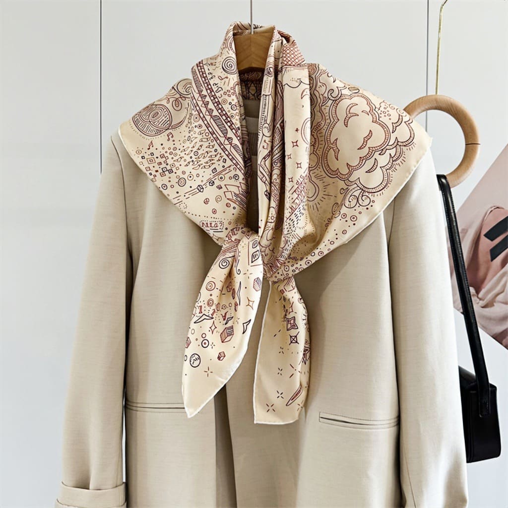 MaraSilk Pure Mulberry Silk Scarf - Square Twill MS302