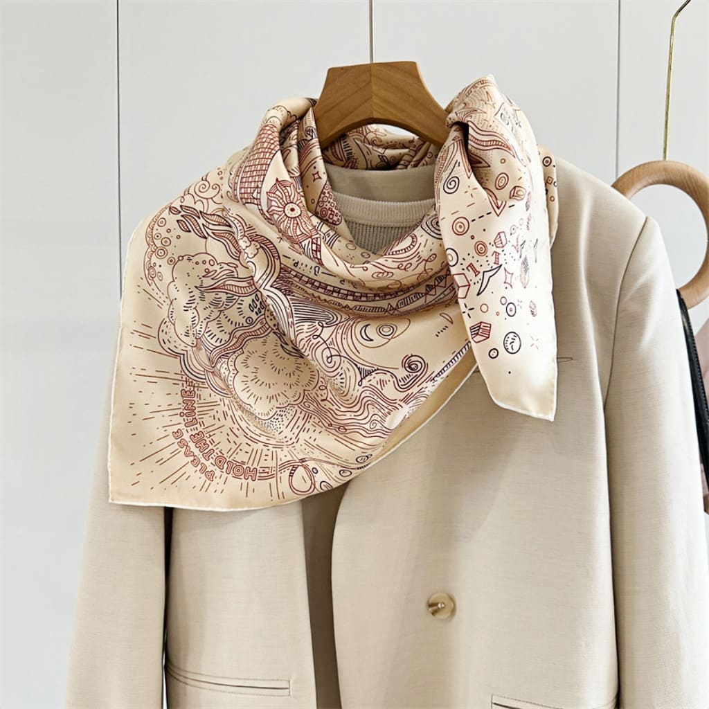 MaraSilk Pure Mulberry Silk Scarf - Square Twill MS302