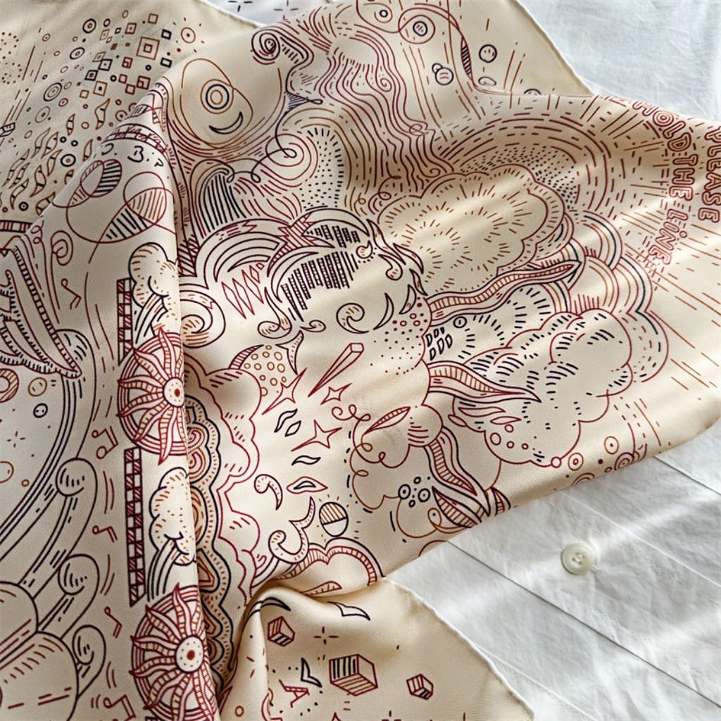 MaraSilk Pure Mulberry Silk Scarf - Square Twill MS302