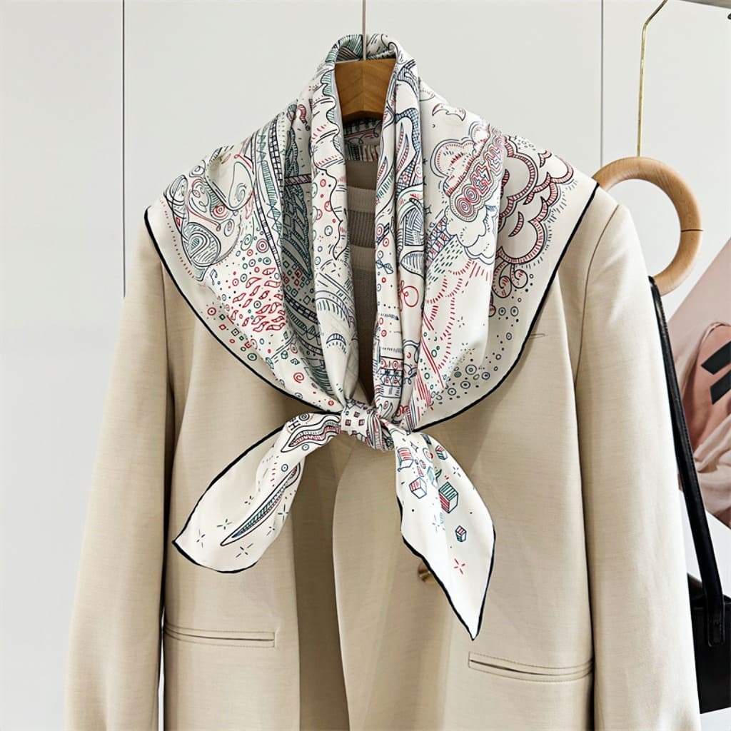 MaraSilk Pure Mulberry Silk Scarf - Square Twill MS302