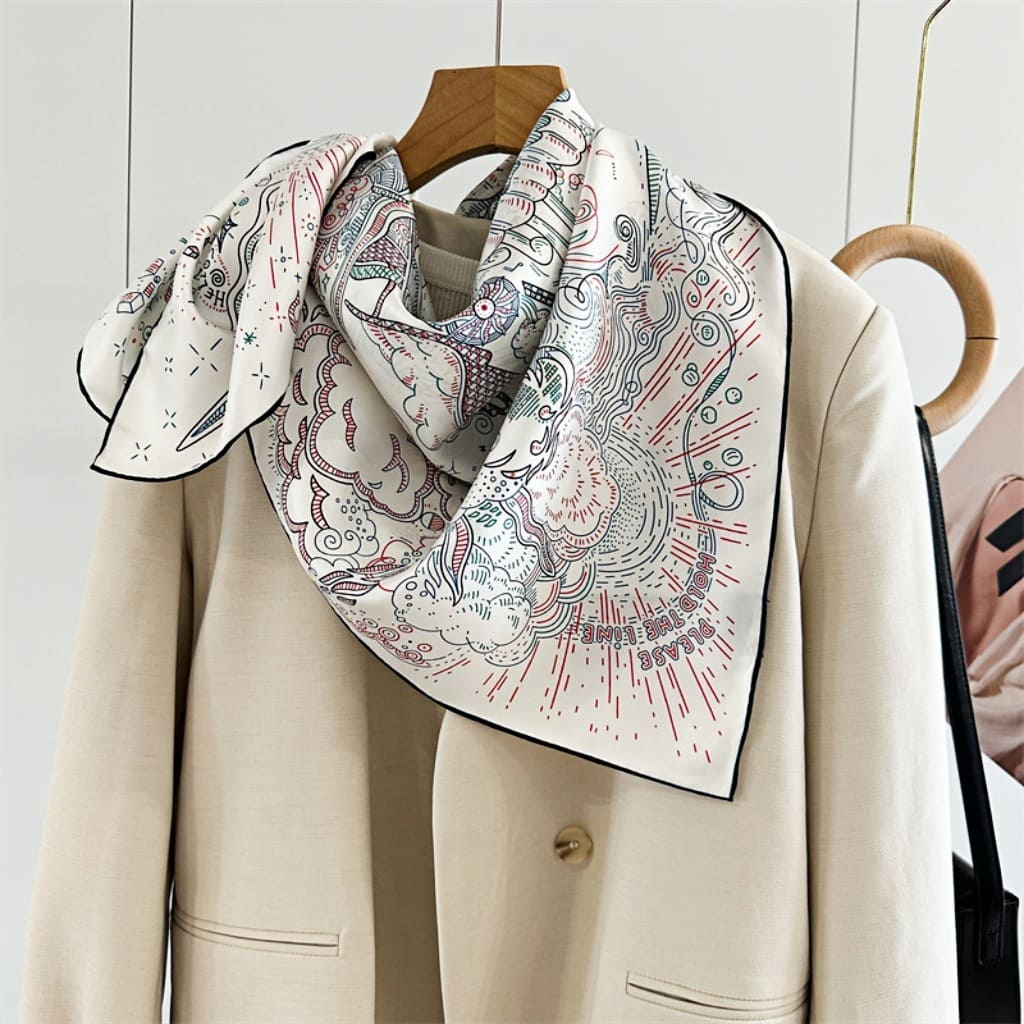 MaraSilk Pure Mulberry Silk Scarf - Square Twill MS302