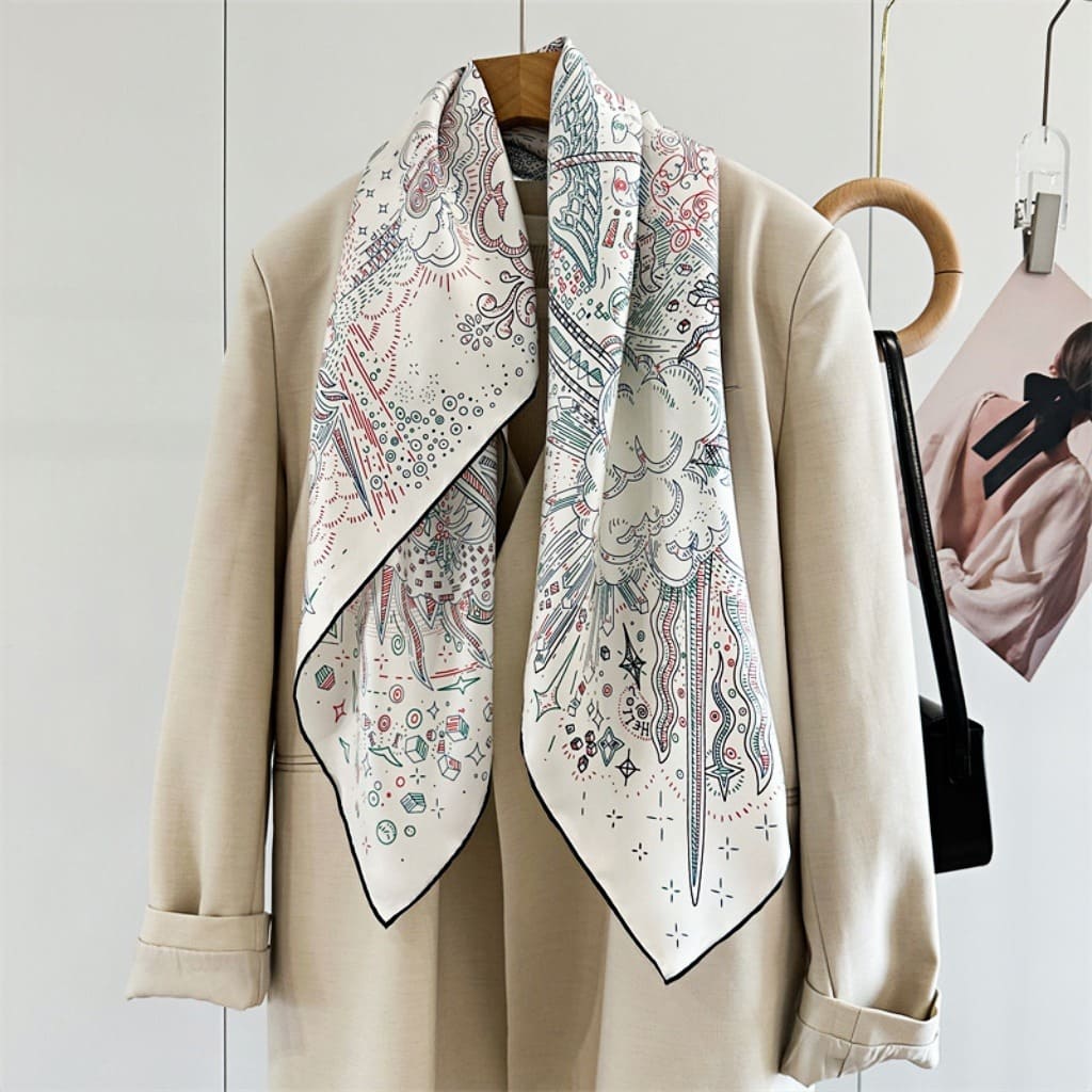 MaraSilk Pure Mulberry Silk Scarf - Square Twill MS302