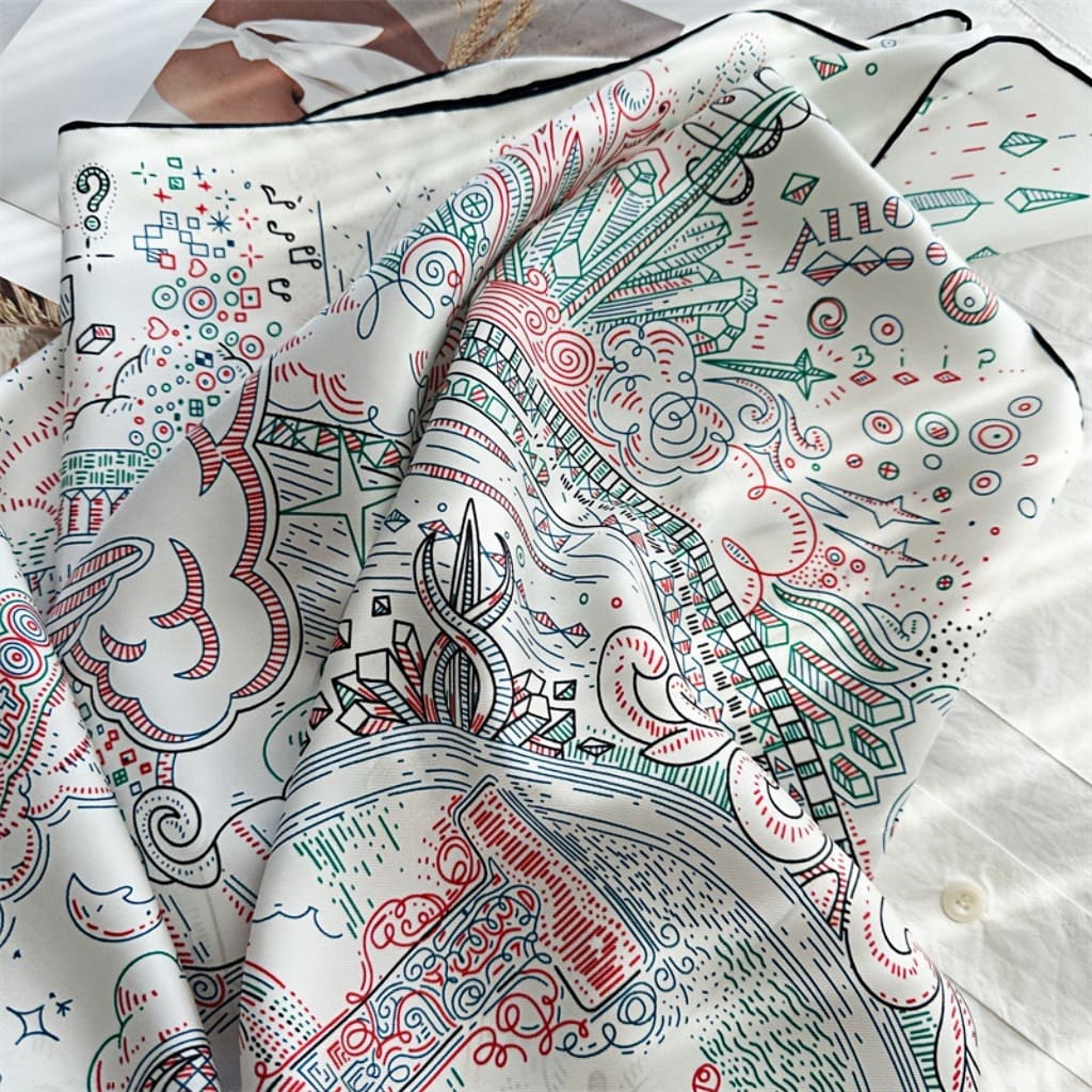 MaraSilk Pure Mulberry Silk Scarf - Square Twill MS302