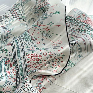 MaraSilk Pure Mulberry Silk Scarf - Square Twill MS302