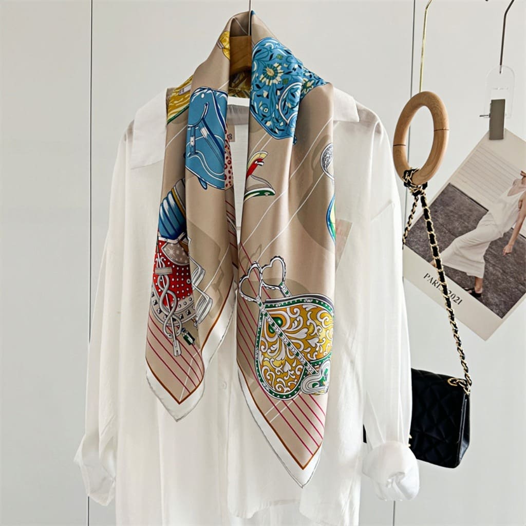 MaraSilk Pure Mulberry Silk Scarf - Square Twill MS303