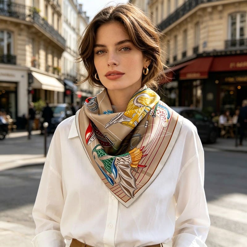 MaraSilk Pure Mulberry Silk Scarf - Square Twill MS303