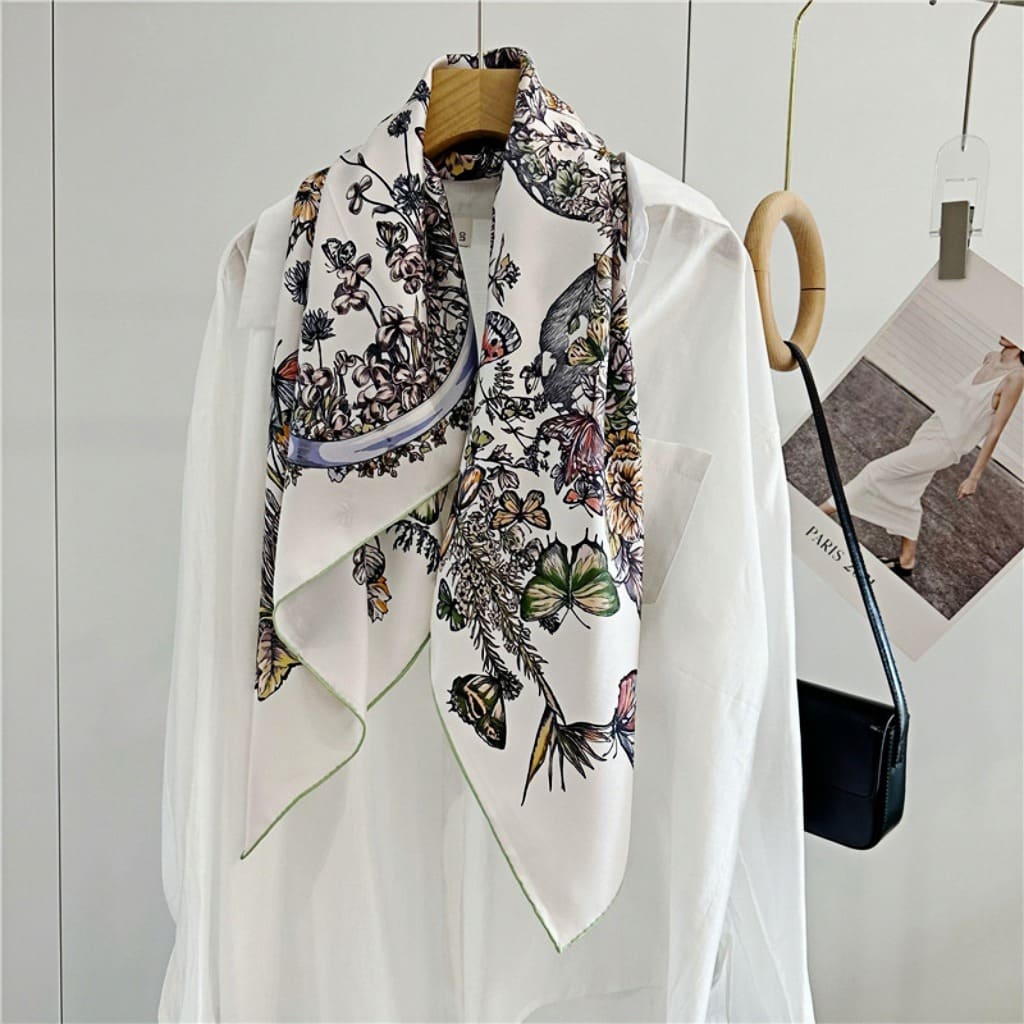 MaraSilk Pure Mulberry Silk Scarf - Square Twill MS304