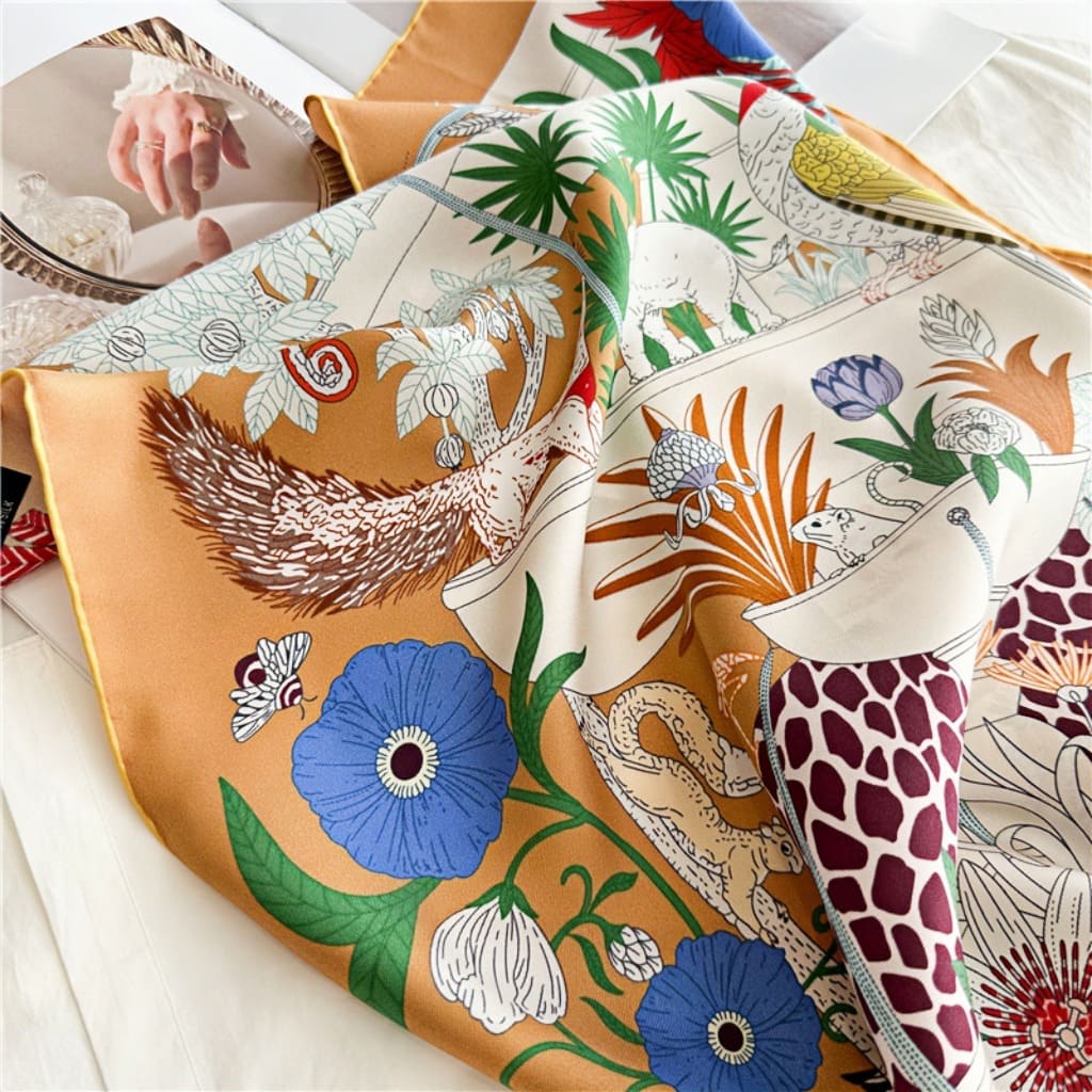 MaraSilk Pure Mulberry Silk Scarf - Square Twill MS304