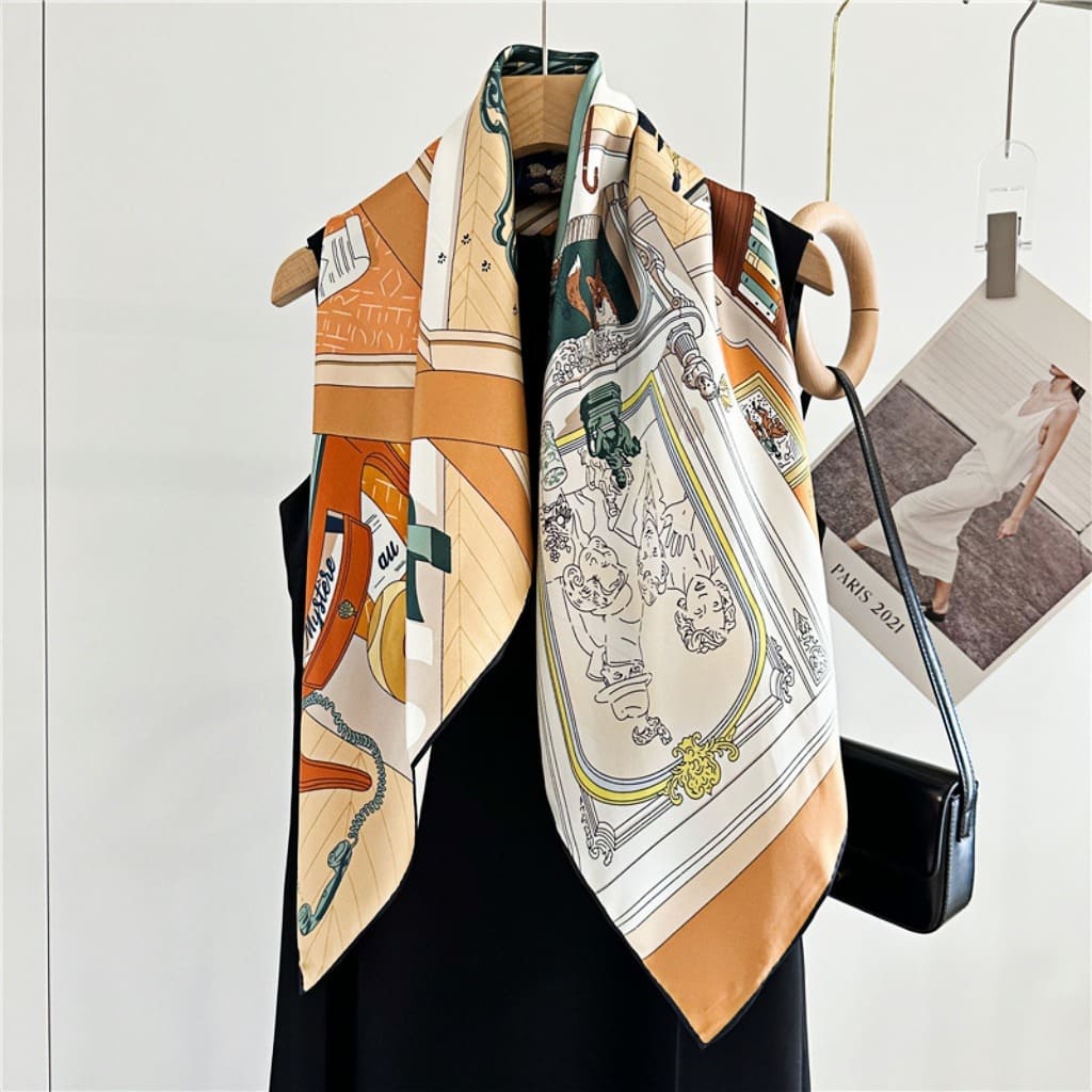 MaraSilk Pure Mulberry Silk Scarf - Square Twill MS304