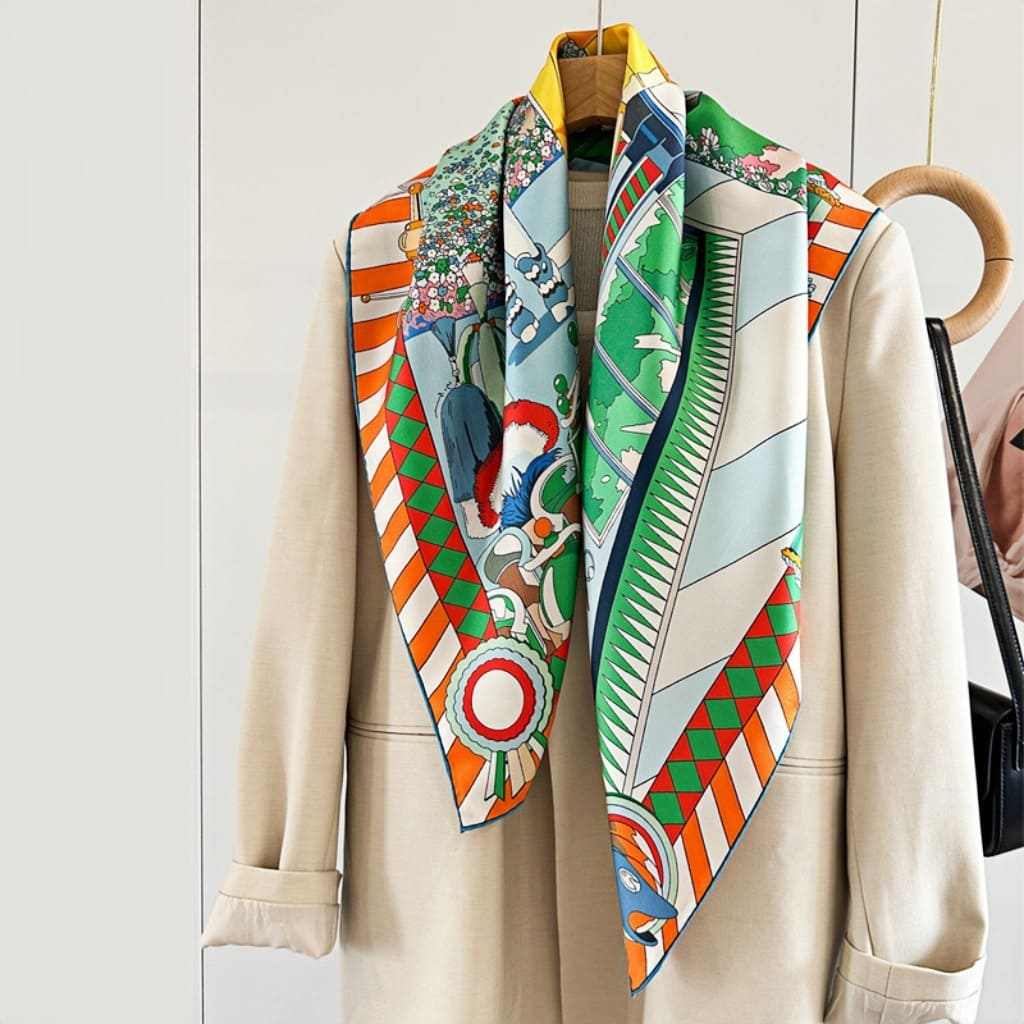 MaraSilk Pure Mulberry Silk Scarf - Square Twill MS306