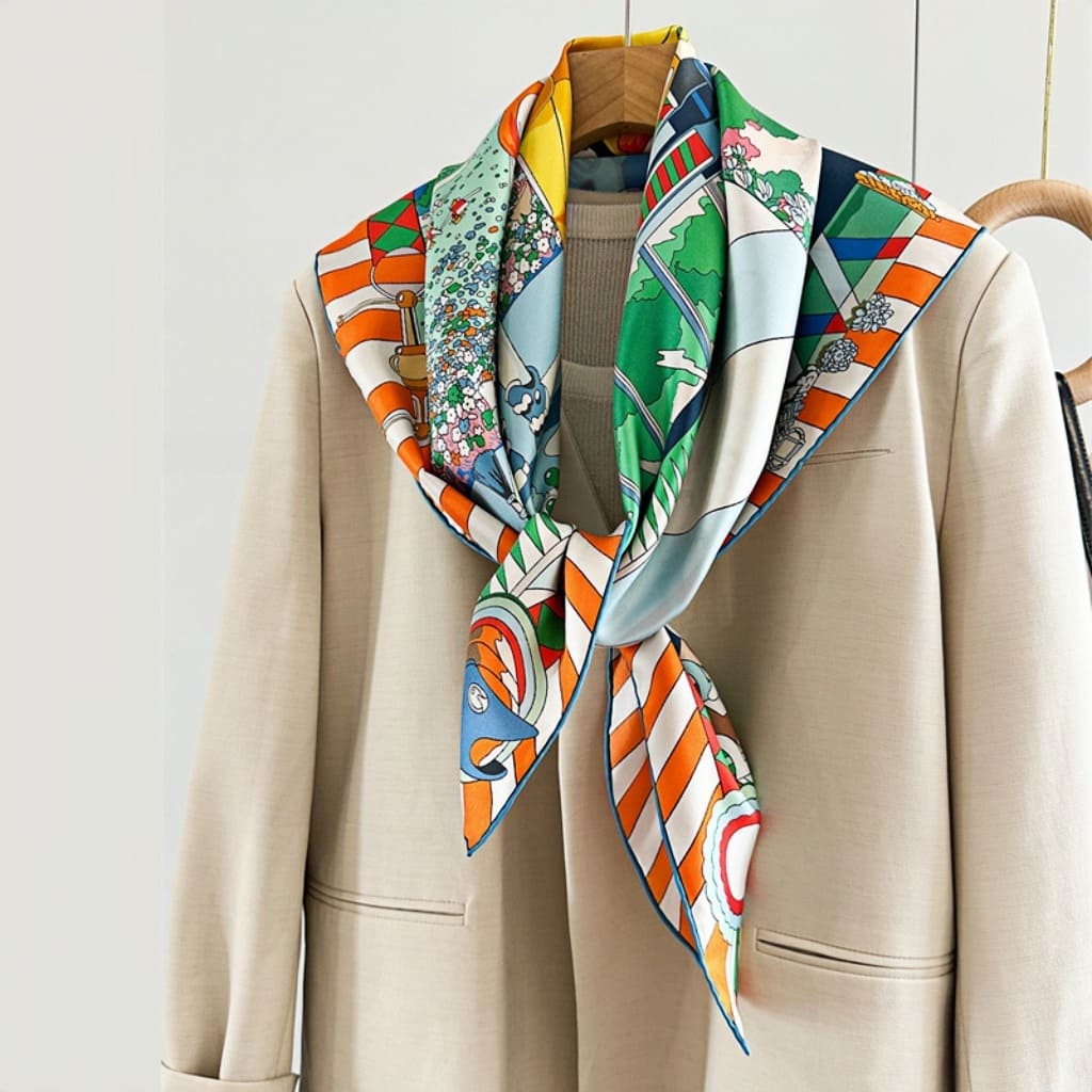 MaraSilk Pure Mulberry Silk Scarf - Square Twill MS306