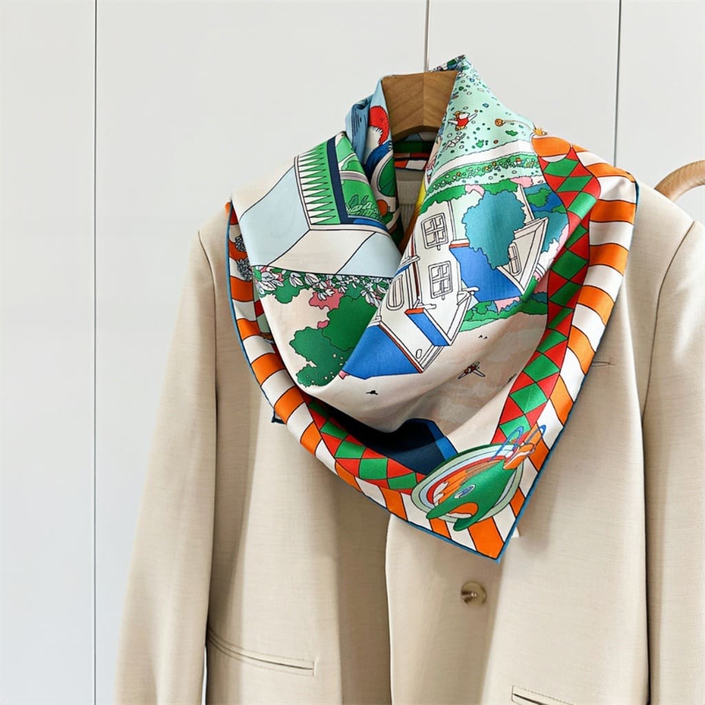 MaraSilk Pure Mulberry Silk Scarf - Square Twill MS306