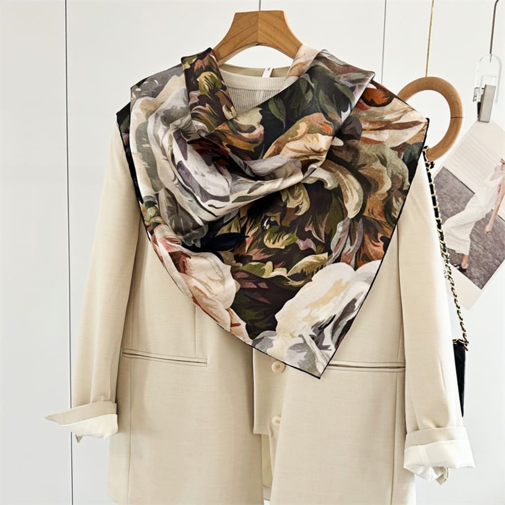 MaraSilk Pure Mulberry Silk Scarf - Square Twill MS307