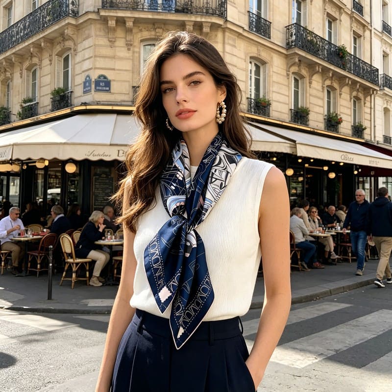 MaraSilk Pure Mulberry Silk Scarf - Square Twill MS308