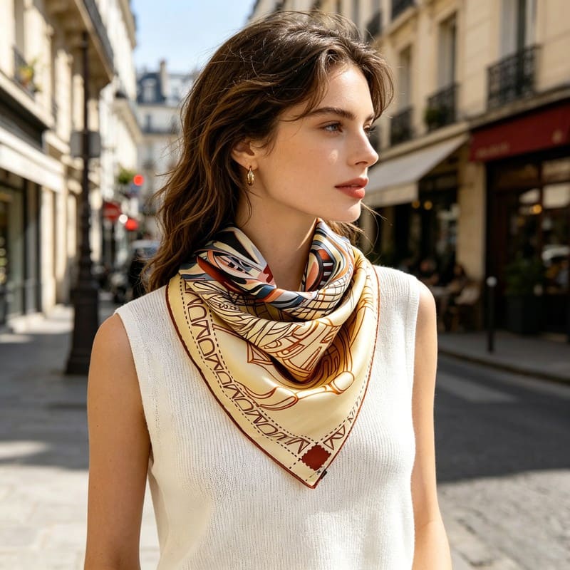 MaraSilk Pure Mulberry Silk Scarf - Square Twill MS308