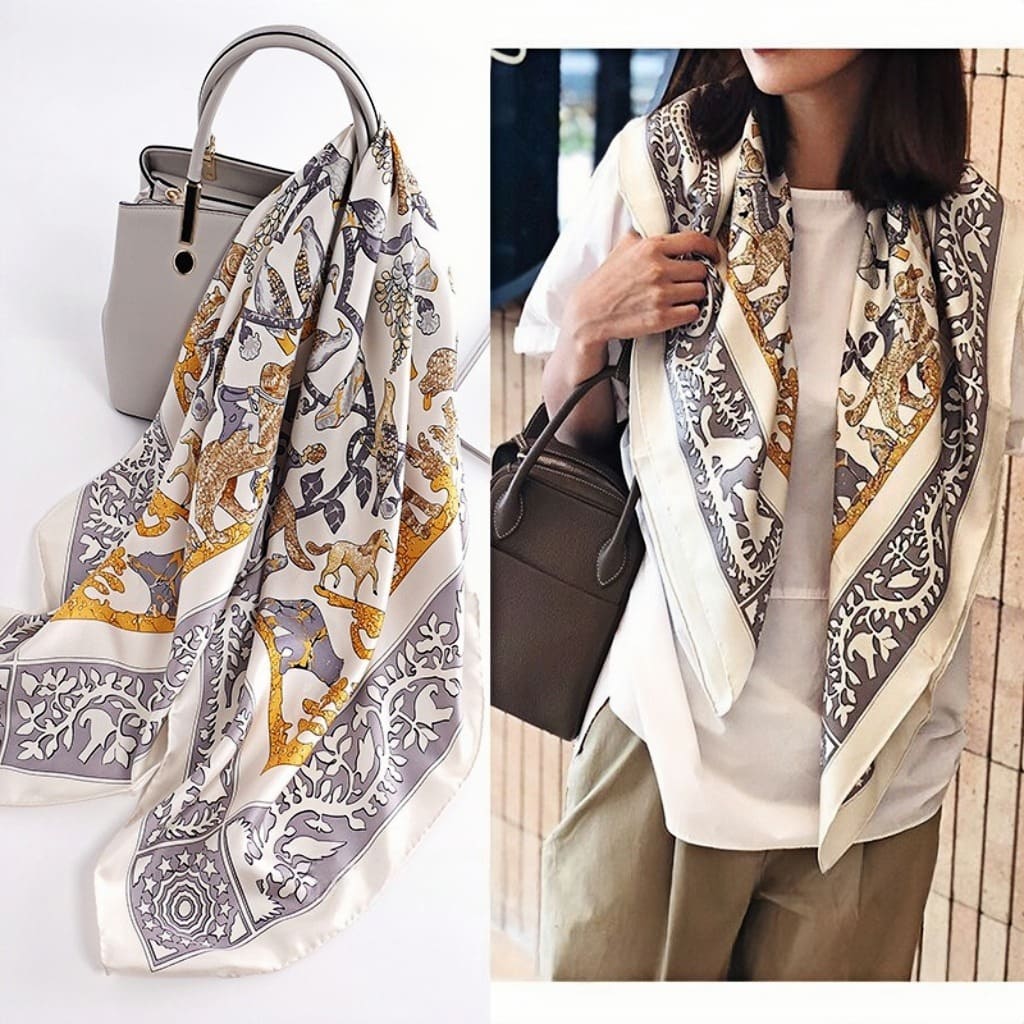 MaraSilk Pure Mulberry Silk Scarf - Square Twill MS309