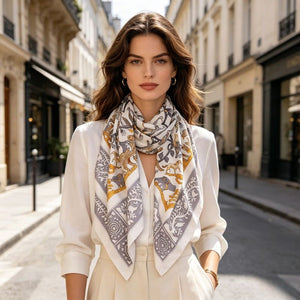 MaraSilk Pure Mulberry Silk Scarf - Square Twill MS309