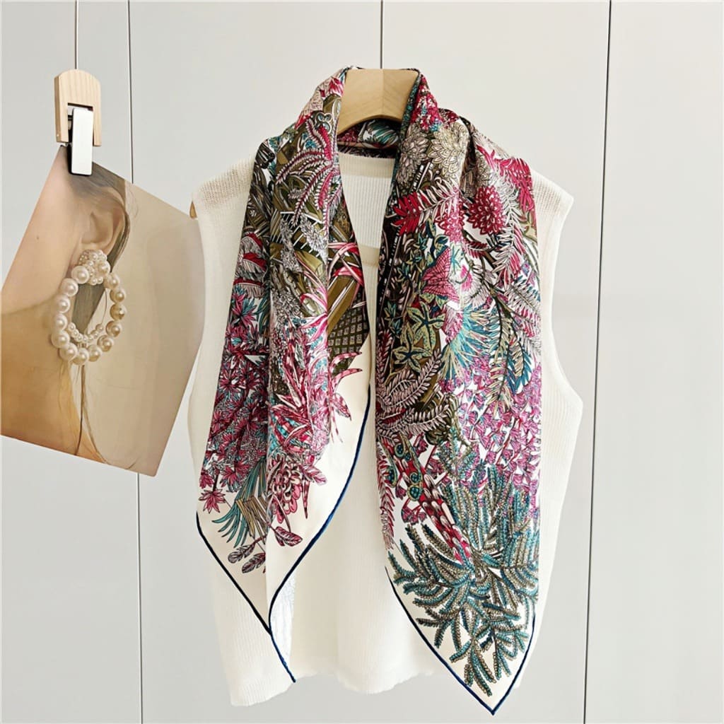 MaraSilk Pure Mulberry Silk Scarf - Square Twill MS311